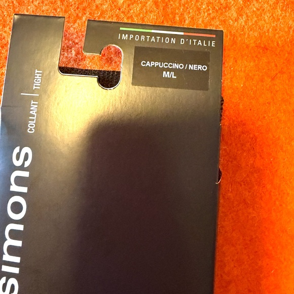 Cappuccino brown diamonds pattern tights made in Italy NWT - Picture 3 of 7